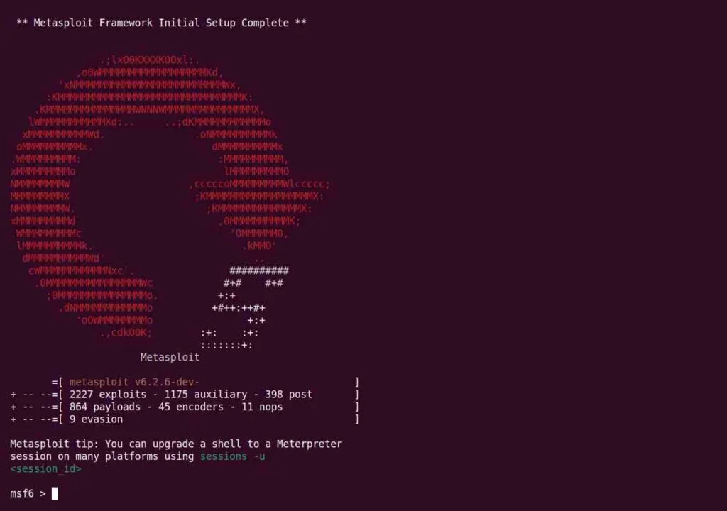 How to install Metasploit framework in Linux: Metasploit console