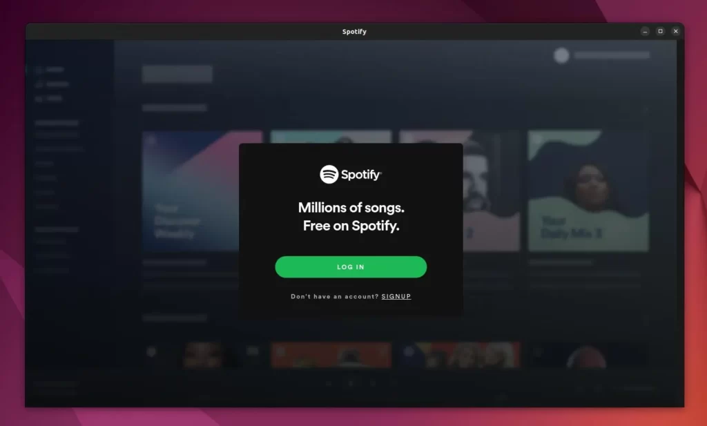 Spotify snap package