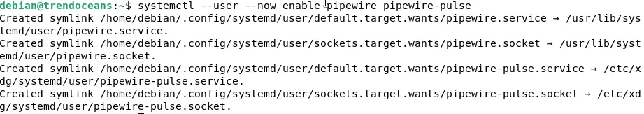 Enable PipeWire on Debian 11