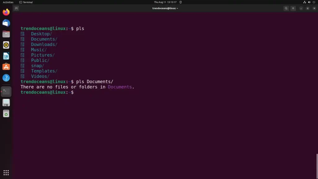 Linux pls command alternative to ls command