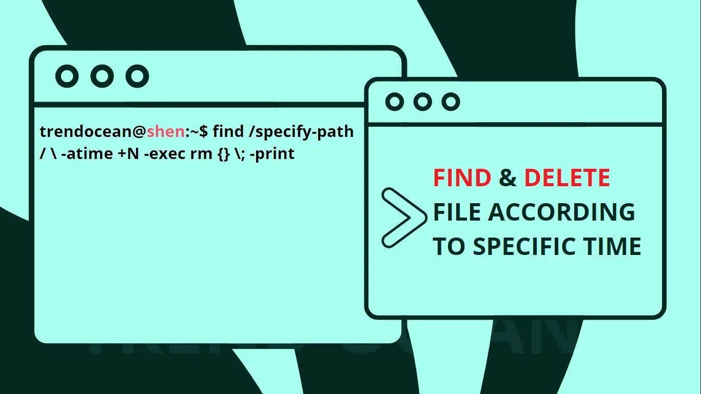 Find and delete file according to time
