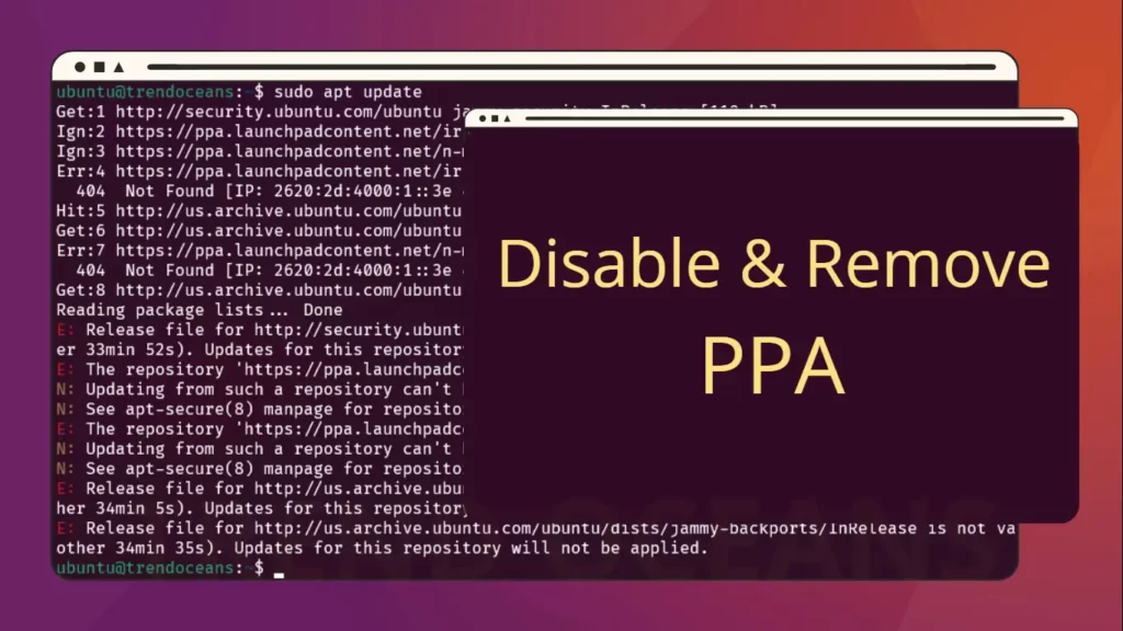 Read more about the article How to Remove and Disable an Individual PPA in Ubuntu 22.04
