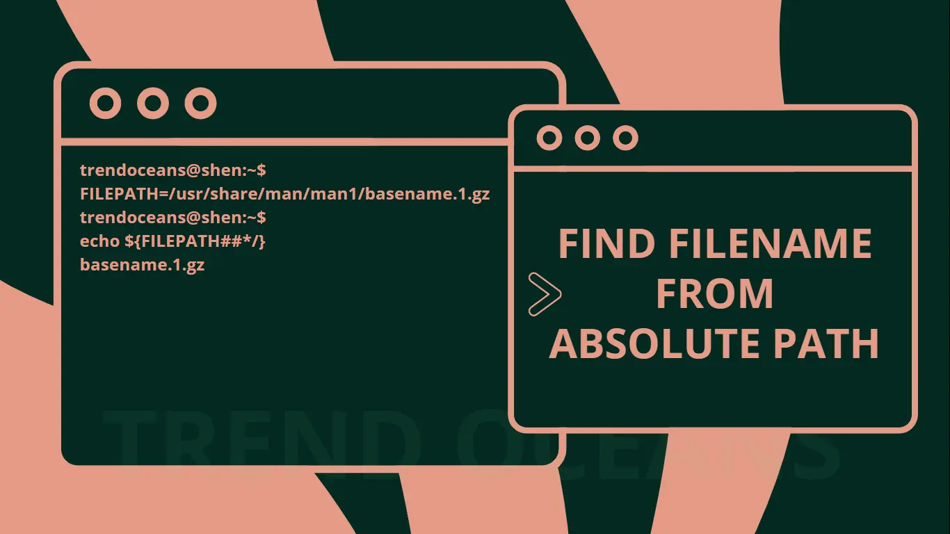 Find filename from the absolute path