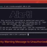 How to Show Security Warning Message to Unauthorized SSH Users