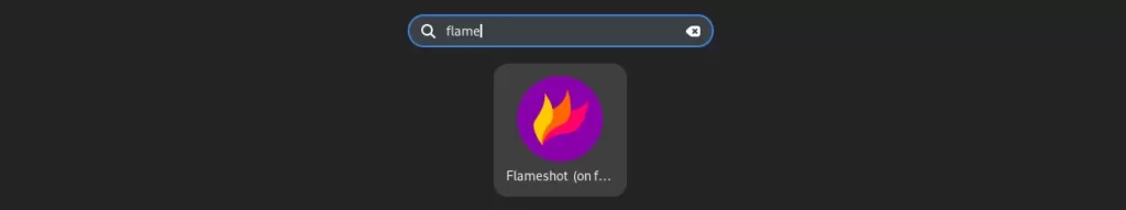 Searching for Flameshot installed in Fedora container from host system