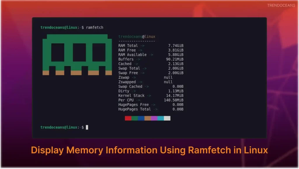 Read more about the article Display Memory Information Using Ramfetch in Linux