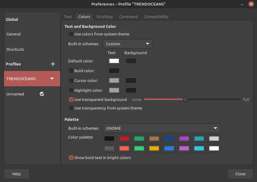 Customize Terminal Colors