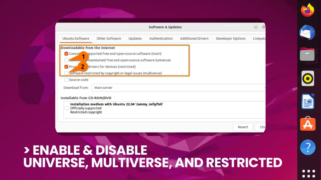 Enable and Disable Repo in Ubuntu