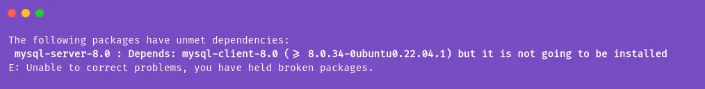 unmet dependencies error on ubuntu