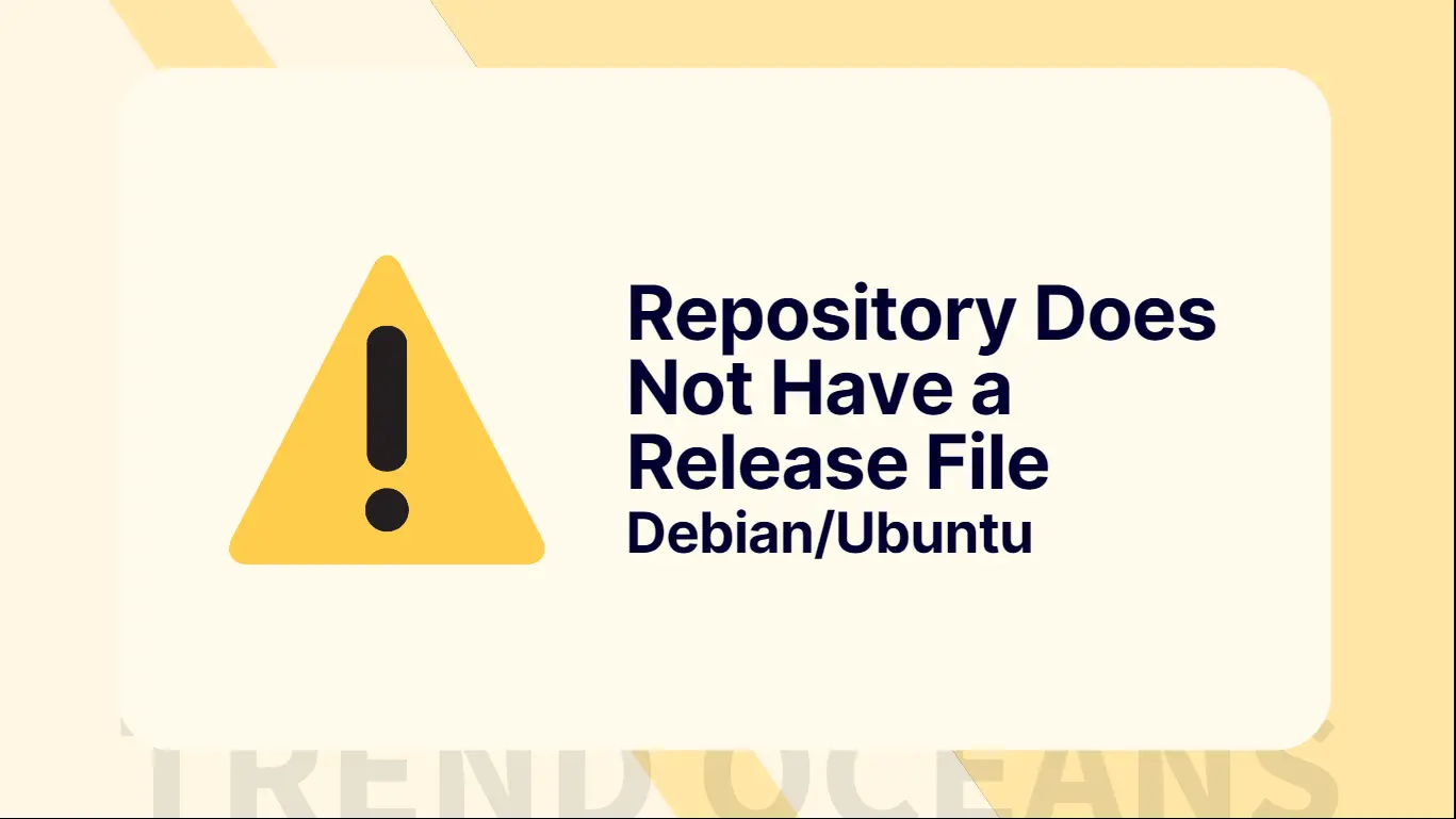 repository not have release file