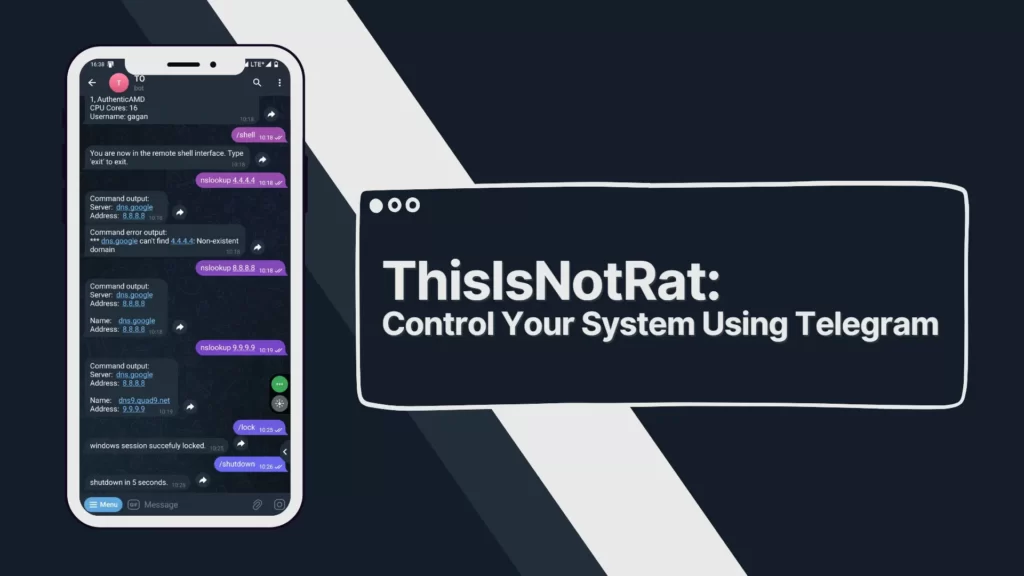 Read more about the article ThisIsNotRat: Control Your System Using Telegram